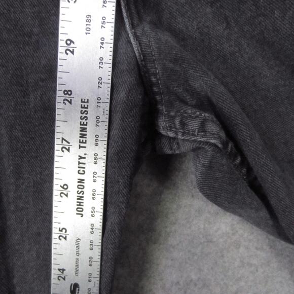 Levis 550 Jeans Mens 42x30 Black Relaxed Fit Tapered Leg Denim Zip Fly Classic - Picture 4 of 9